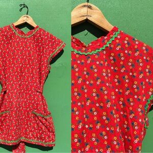 Colorful Vintage Coverall Apron